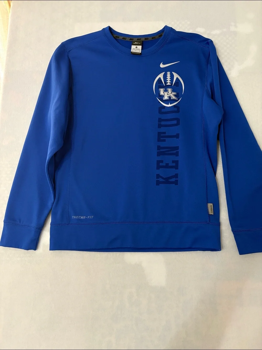 Men’s Nike Blue University of KY Therma-Fit Pullover Sweatshirt Small EUC